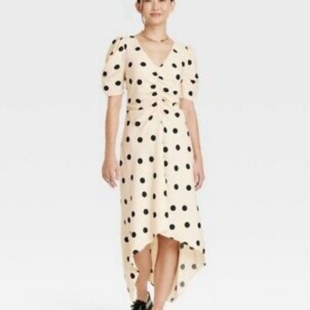 ❤️10/$16 New gorgeous a new day cream polka dot dress
